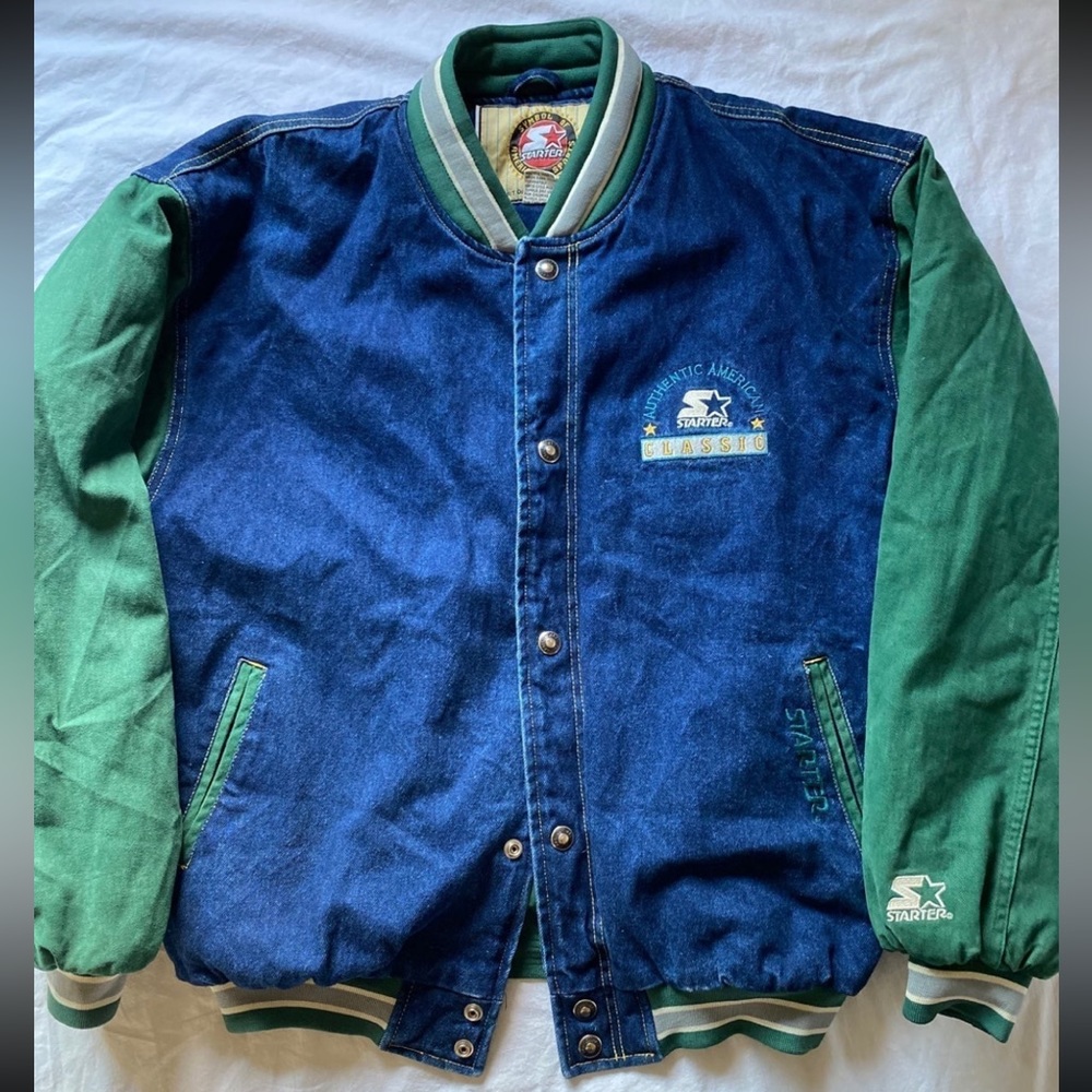 Vintage denim STARTER varsity jacket